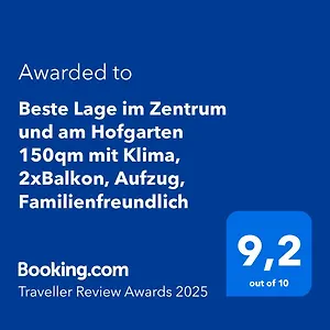 Apartment Neu Direkt Im Zentrum Und Am Hofgarten 150qm Mit Klima, 2 Balkons, Aufzug, Familienfreundlich, Bayreuth